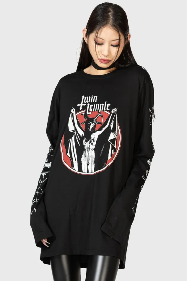Killstar Baphomette Long Sleeve Top Women Long Sleeves