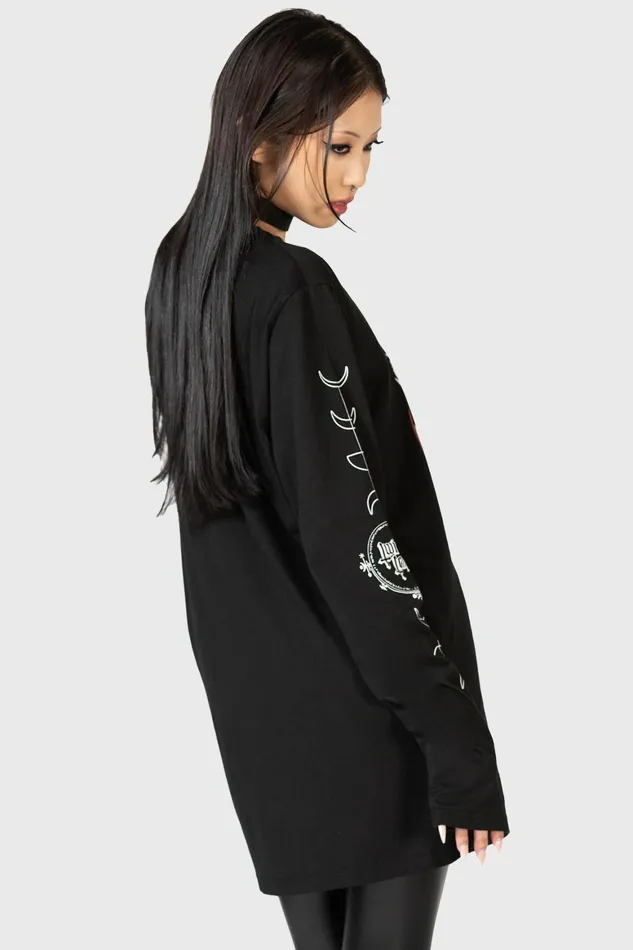 Killstar Baphomette Long Sleeve Top Women Long Sleeves