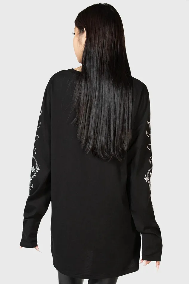 Killstar Baphomette Long Sleeve Top Women Long Sleeves