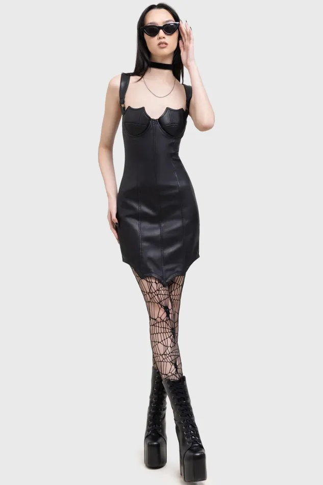 Killstar Batphase Dress Women Mini
