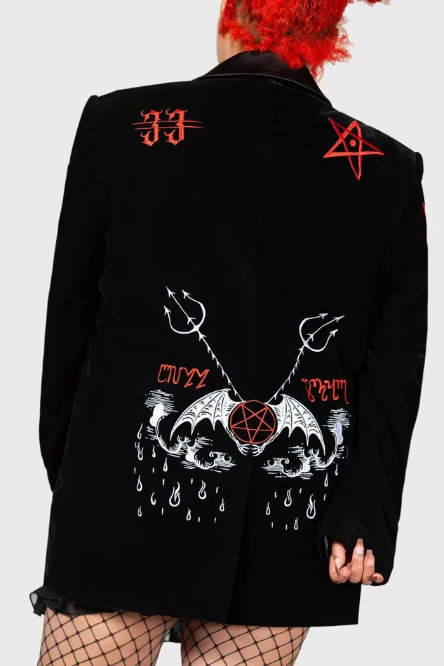 Killstar Beelzebub Jacket Women Velvet