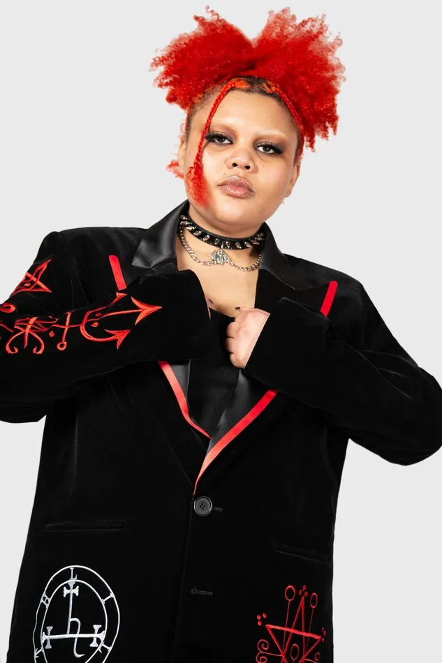 Killstar Beelzebub Jacket Women Velvet