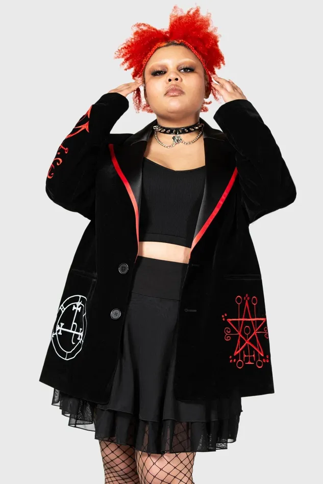 Killstar Beelzebub Jacket Women Velvet