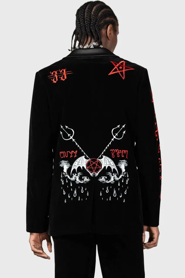 Killstar Beelzebub Jacket Women Velvet