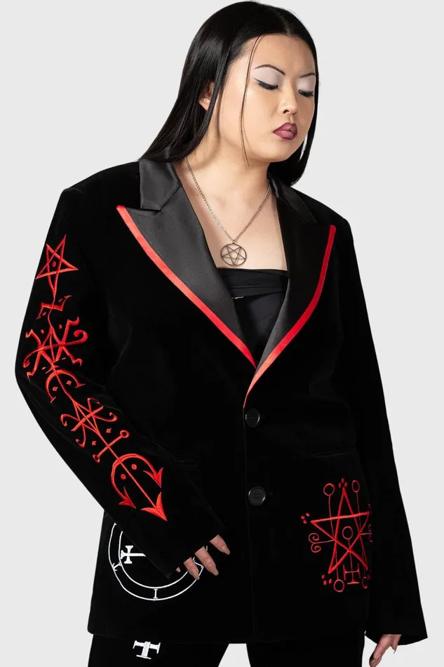 Killstar Beelzebub Jacket Women Velvet