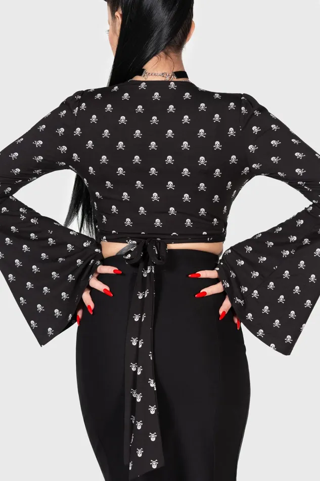 Killstar Betty039s Bash Wrap Top Women Crop