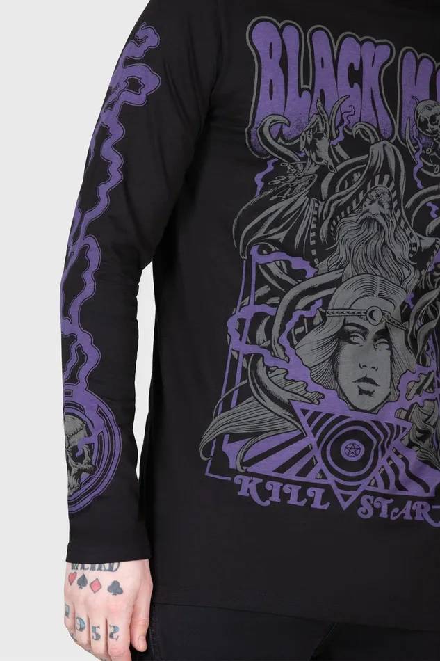 Killstar Blac Magick Long Sleeve Top Men Long Sleeves