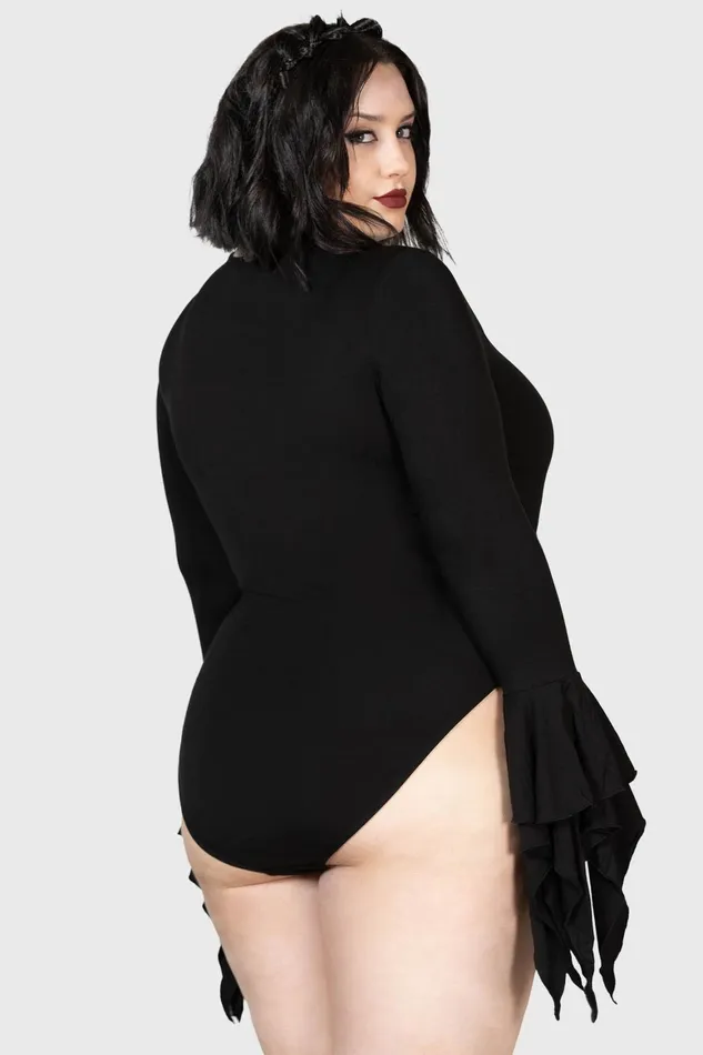 Killstar Black Roses Bodysuit Women Bodysuits