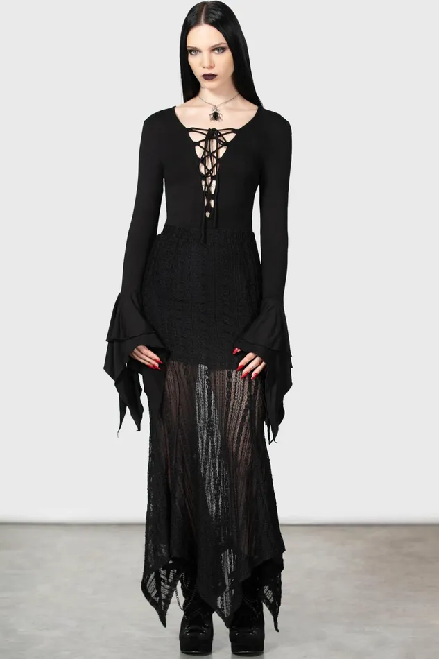 Killstar Black Roses Bodysuit Women Bodysuits