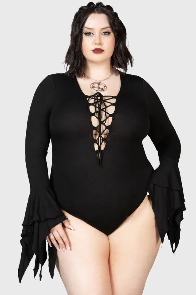 Killstar Black Roses Bodysuit Women Bodysuits