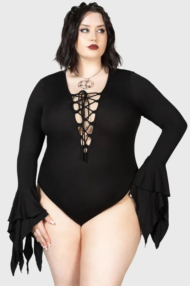 Killstar Black Roses Bodysuit Women Bodysuits