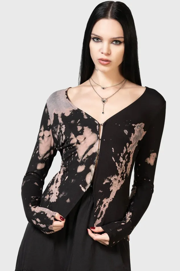 Killstar Bleakat Cardigan Women Long Sleeves