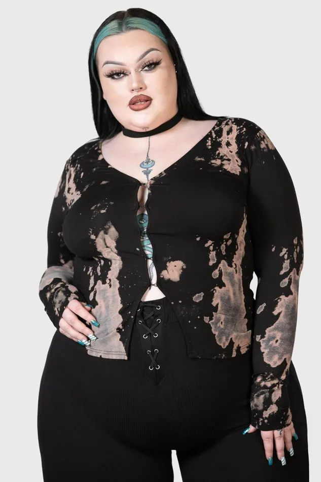 Killstar Bleakat Cardigan Women Long Sleeves