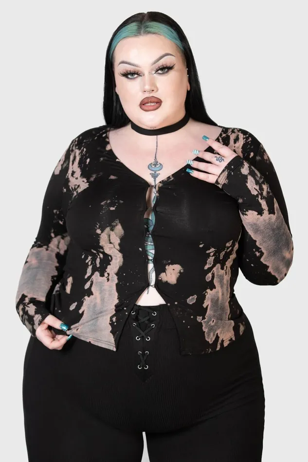 Killstar Bleakat Cardigan Women Long Sleeves