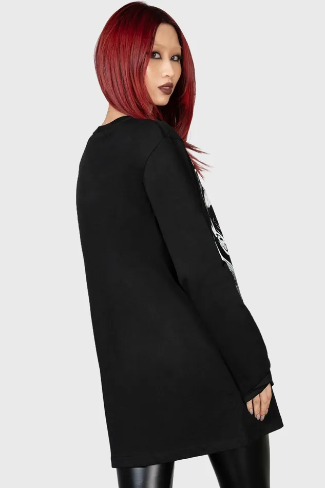 Killstar Blind Mind Long Sleeve Top Women Long Sleeves