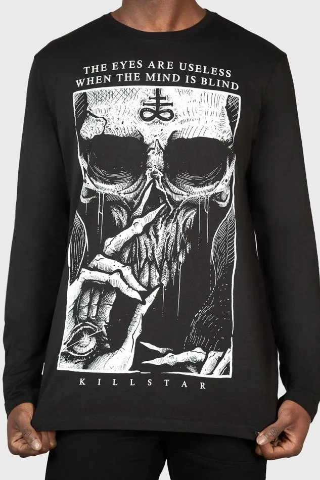 Killstar Blind Mind Long Sleeve Top Women Long Sleeves