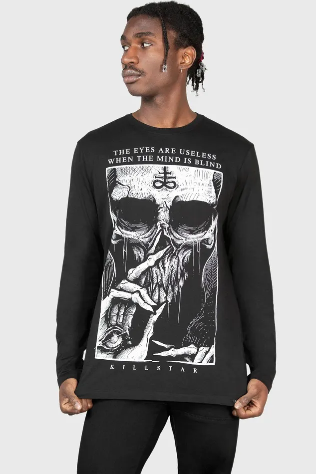Killstar Blind Mind Long Sleeve Top Women Long Sleeves