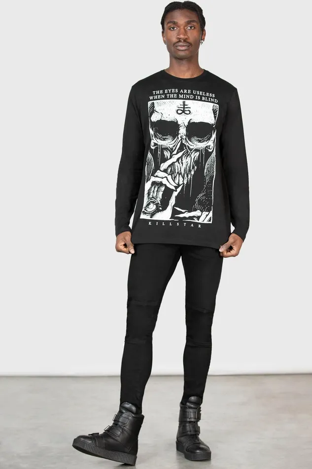 Killstar Blind Mind Long Sleeve Top Women Long Sleeves
