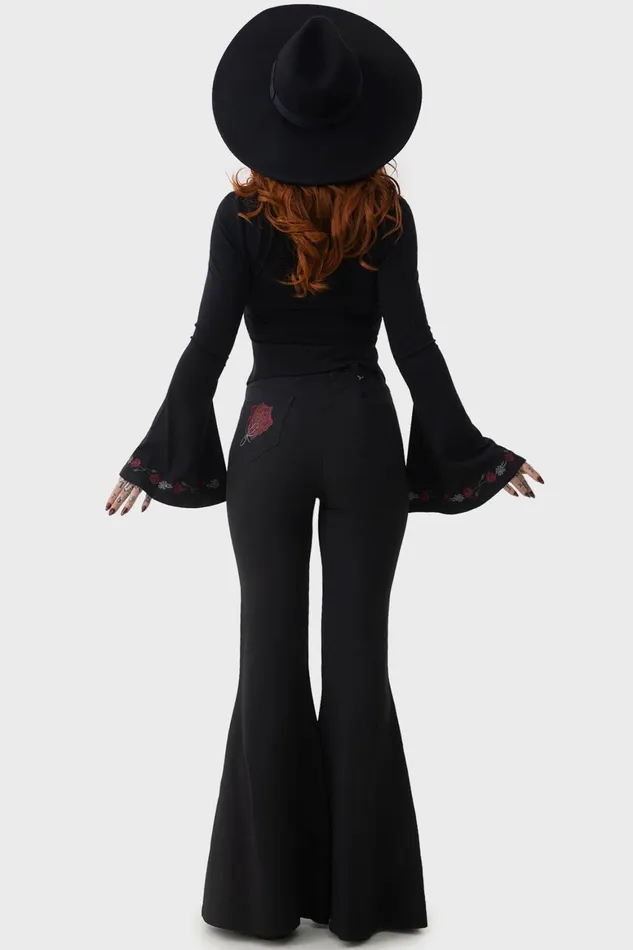 Killstar Blood Rose Flares Women Flares