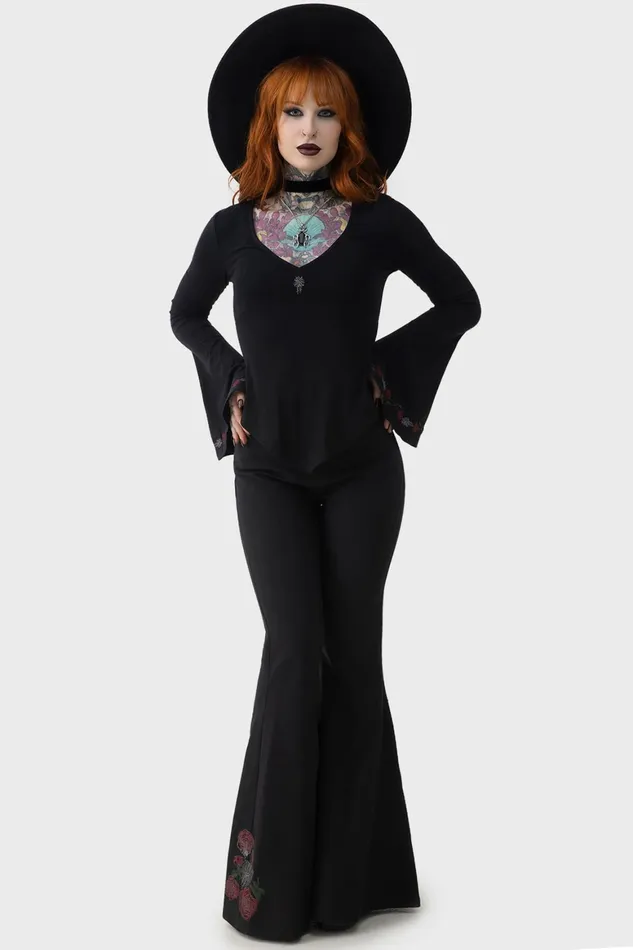 Killstar Blood Rose Flares Women Flares