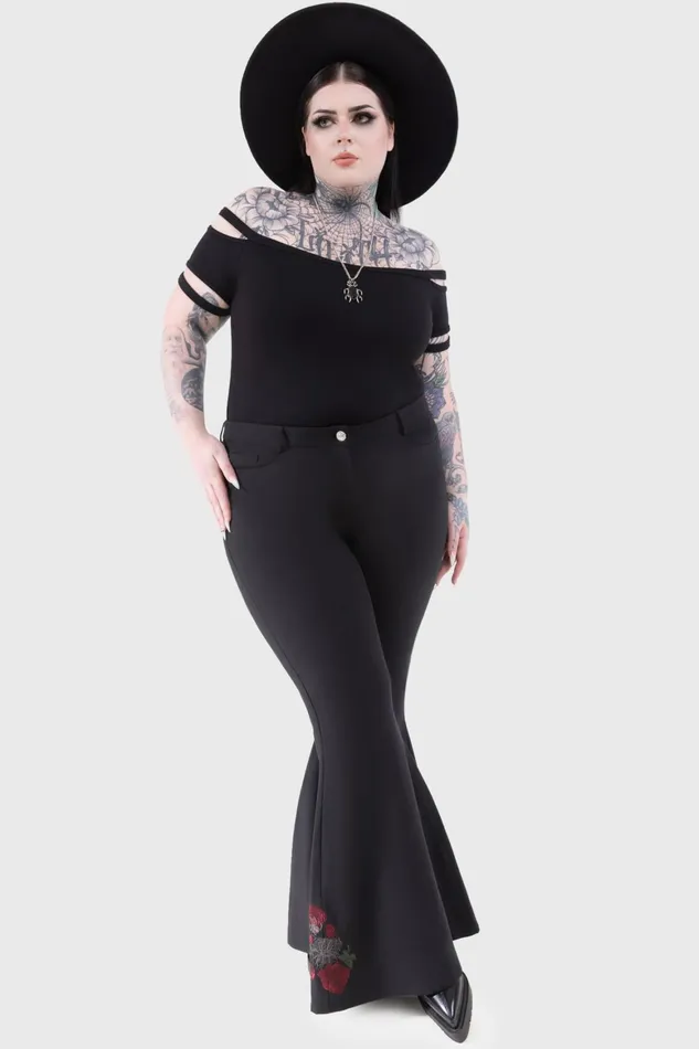 Killstar Blood Rose Flares Women Flares