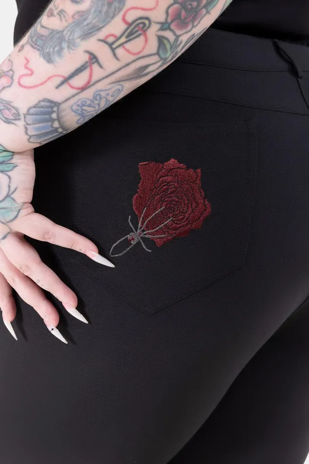 Killstar Blood Rose Flares Women Flares