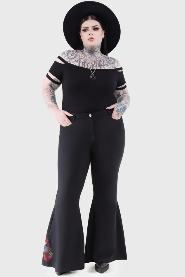 Killstar Blood Rose Flares Women Flares