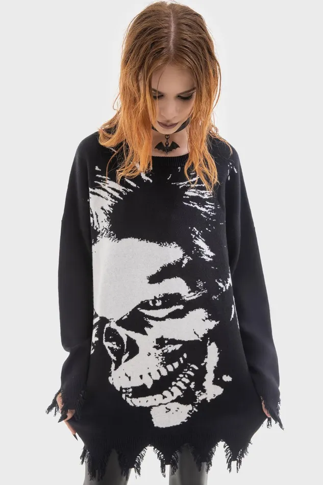 Killstar Blood Sucker Sweater Men Knitwear