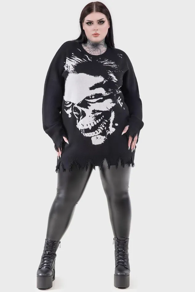 Killstar Blood Sucker Sweater Men Knitwear