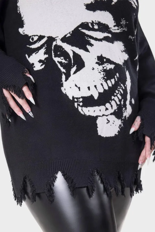 Killstar Blood Sucker Sweater Men Knitwear