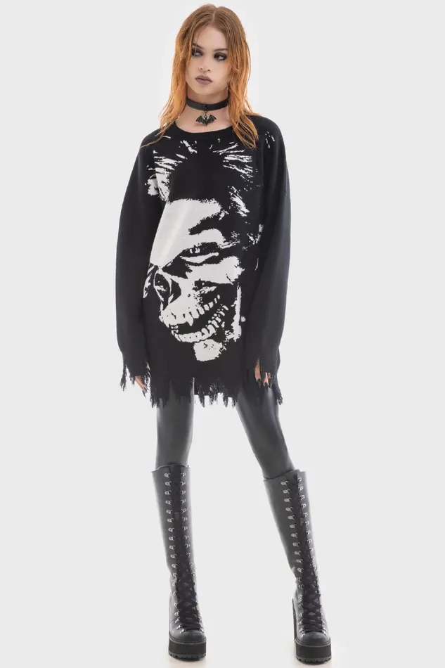 Killstar Blood Sucker Sweater Men Knitwear