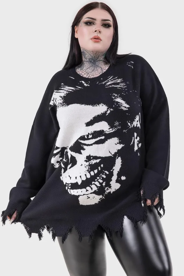 Killstar Blood Sucker Sweater Men Knitwear