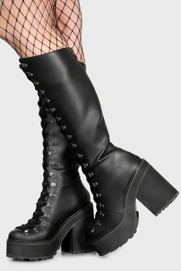 Killstar Bloodletting KneeHigh Boots Women Boots