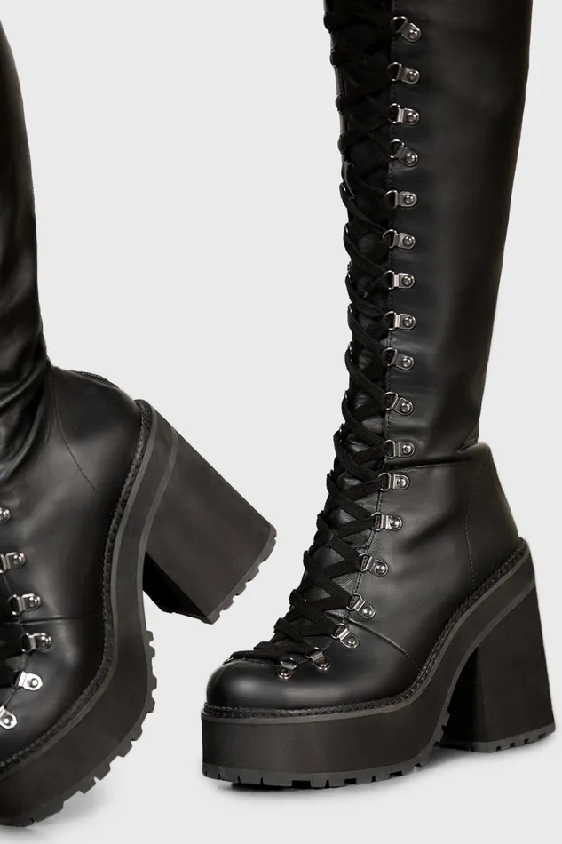 Killstar Bloodletting KneeHigh Boots Women Boots