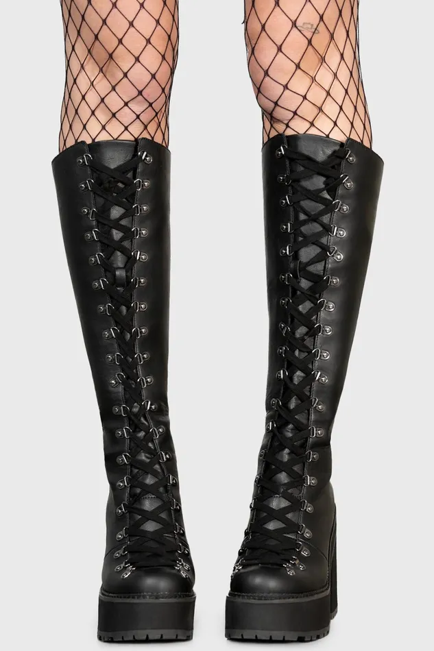 Killstar Bloodletting KneeHigh Boots Women Boots