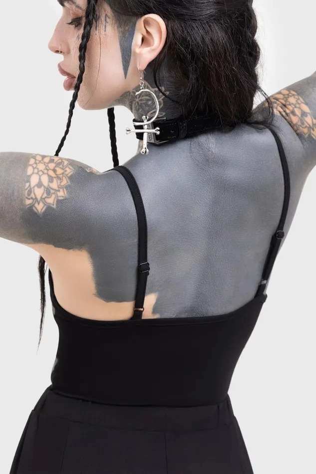 Killstar Bone Chiller Bodysuit Women Bodysuits