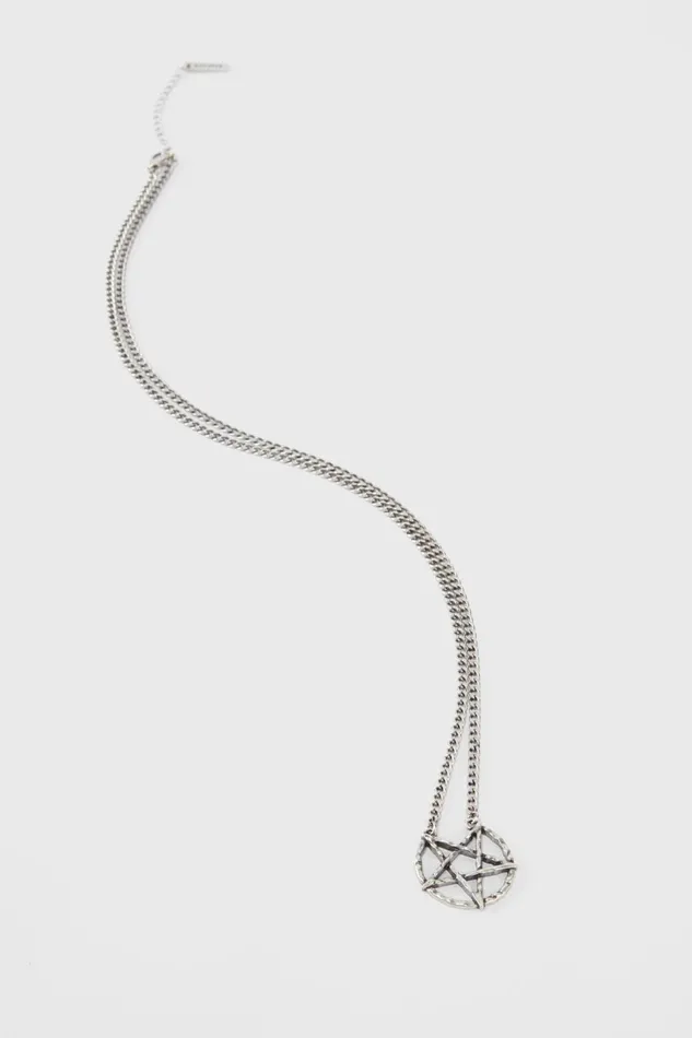 Killstar Broken Seal Pentagram Necklace Women Necklaces