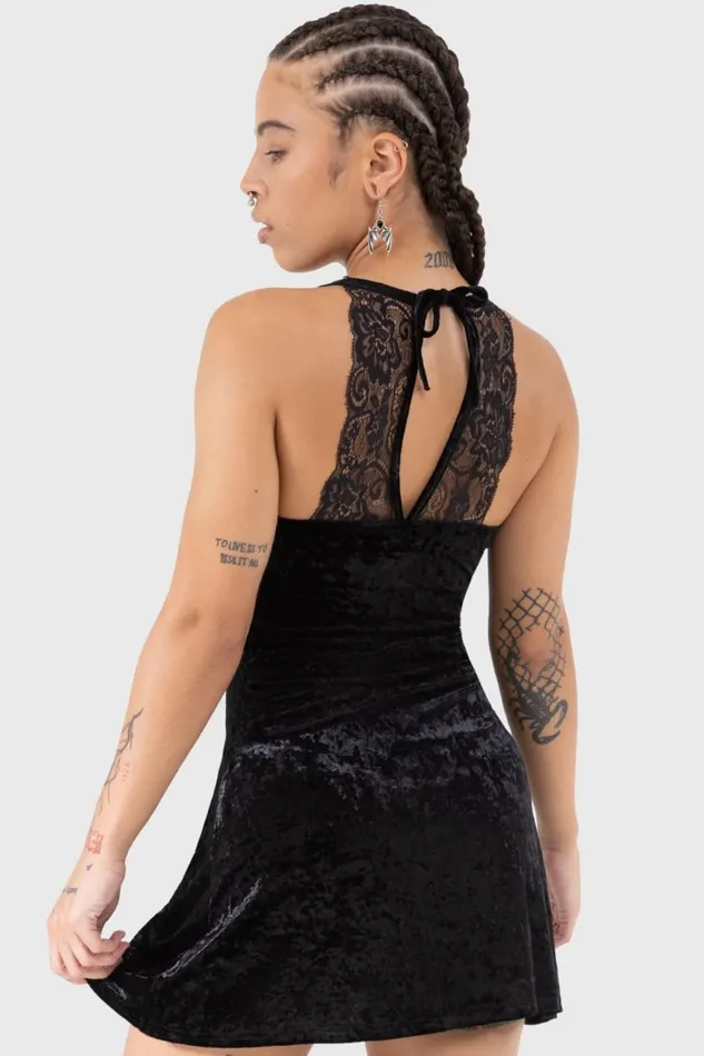 Killstar Burnt Obsidian Lounge Dress Women Loungewear