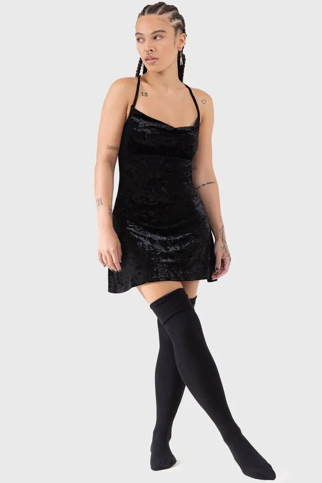 Killstar Burnt Obsidian Lounge Dress Women Loungewear