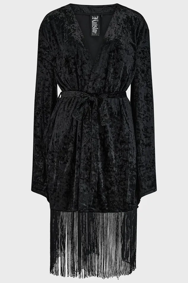 Killstar Burnt Obsidian Robe Women Loungewear