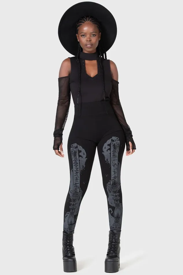 Killstar Candelabrum Leggings Women Leggings