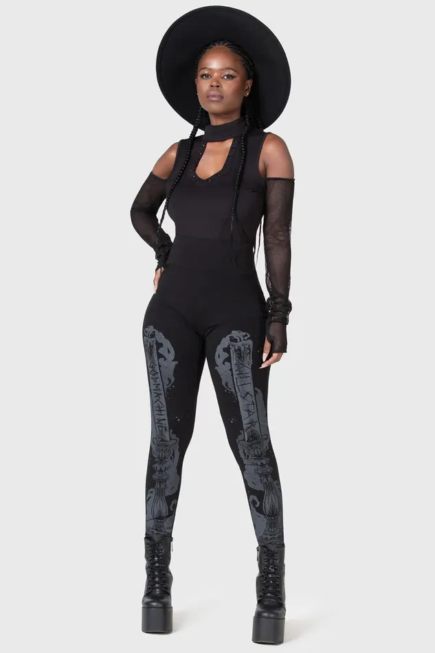 Killstar Candelabrum Leggings Women Leggings