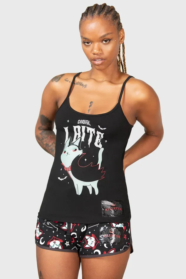Killstar Cat Spat Cami Top Women Chill Out