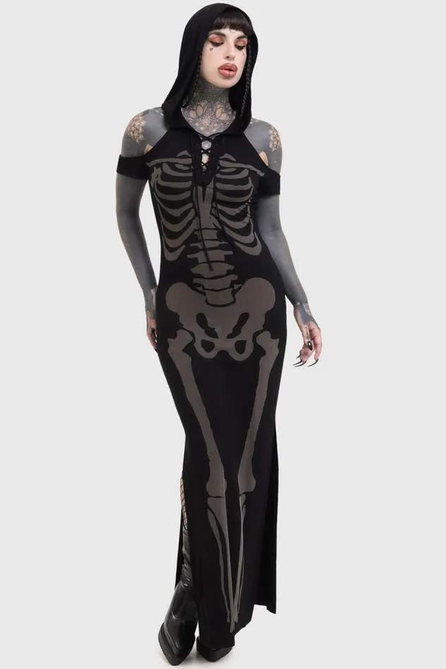 Killstar Catacomb Dress Women Maxi