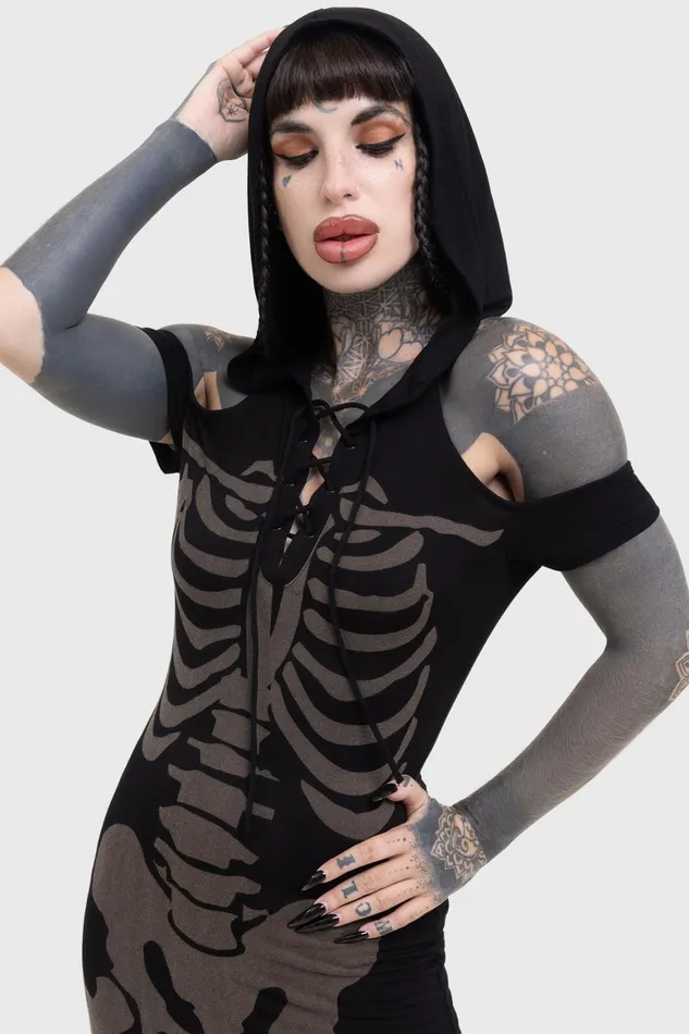 Killstar Catacomb Dress Women Maxi