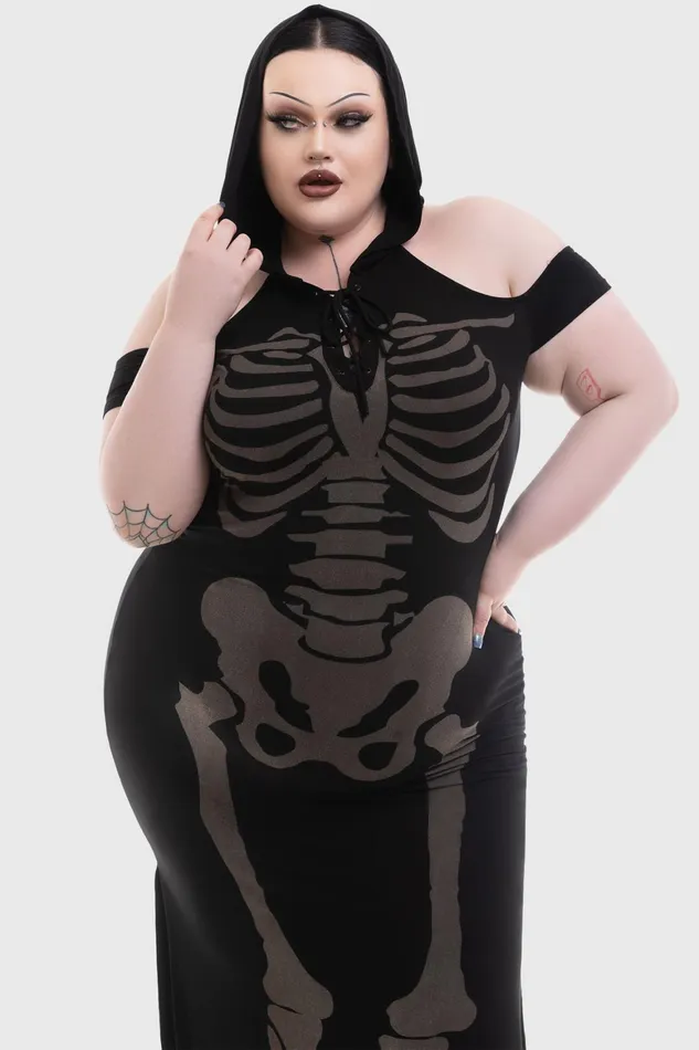 Killstar Catacomb Dress Women Maxi