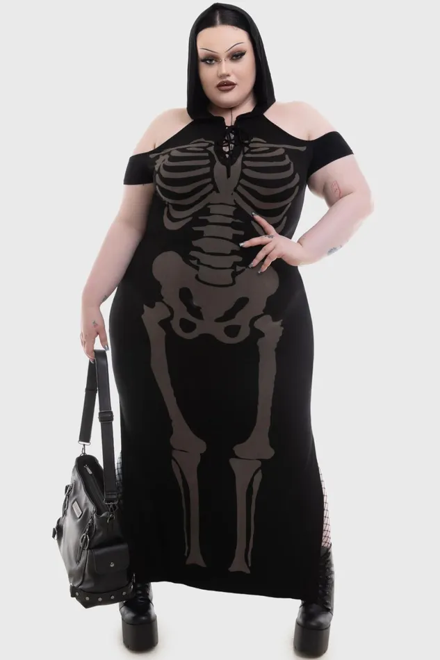 Killstar Catacomb Dress Women Maxi