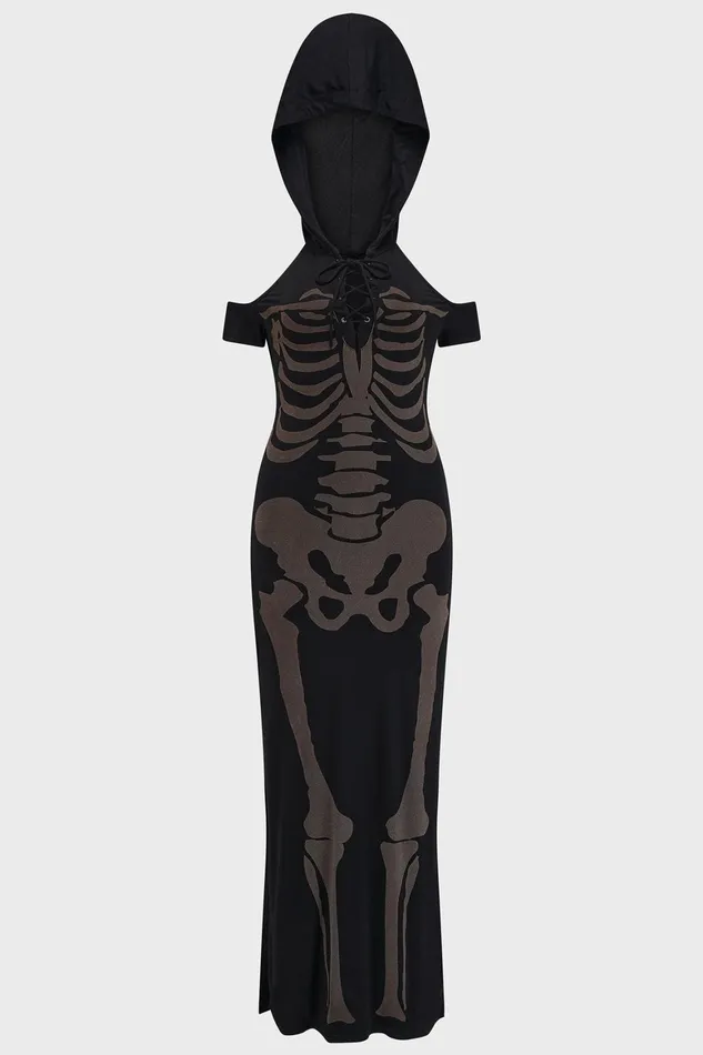 Killstar Catacomb Dress Women Maxi