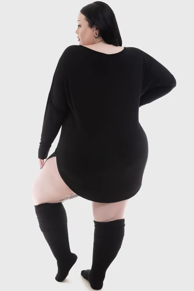 Killstar Catnap Lounge Dress Women Mini