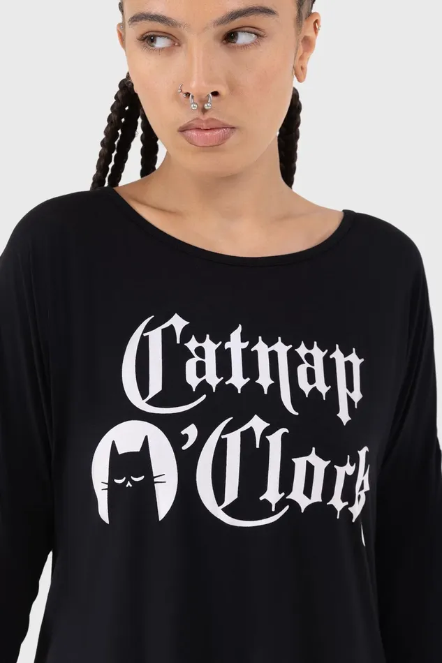 Killstar Catnap Lounge Dress Women Mini